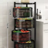 Estante Giratorio Organizador Verdulero Frutero Metal 4 Piso - Imagen 2